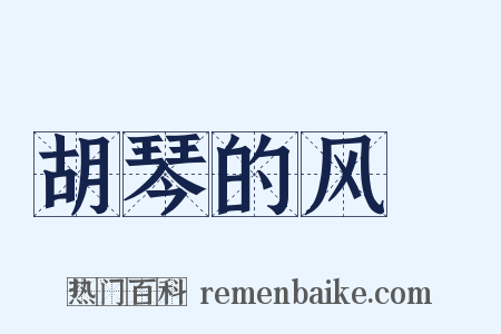 胡琴的风诐是什么意思的图片